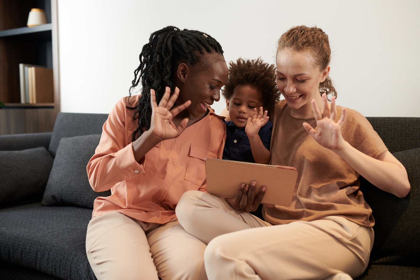 Family Making Video Call